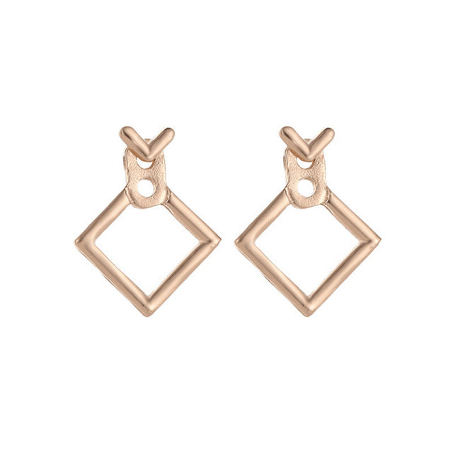 Hot Sale Trendy Cute Nickel Free Earrings Fashion Jewelry 2017 Earrings Square Stud Earrings For Women Brincos Brinco Oorbellen