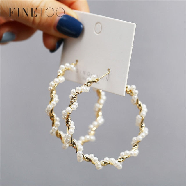 Hoops Statement Earrings for Women Party Jewelry