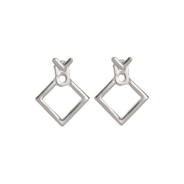 Hot Sale Trendy Cute Nickel Free Earrings Fashion Jewelry 2017 Earrings Square Stud Earrings For Women Brincos Brinco Oorbellen