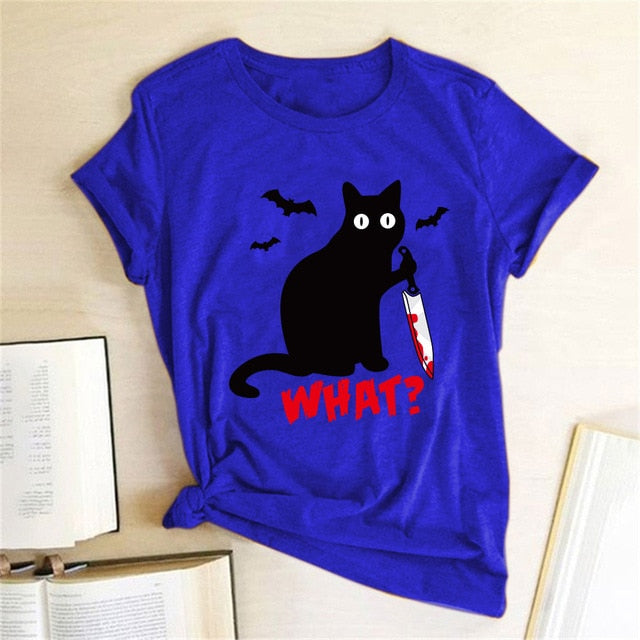 T Shirt Short Sleeve Halloween Tops Tees