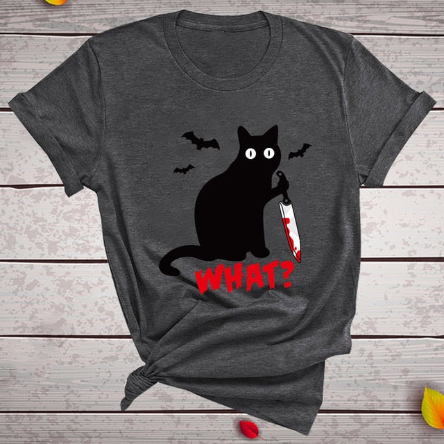 T Shirt Short Sleeve Halloween Tops Tees