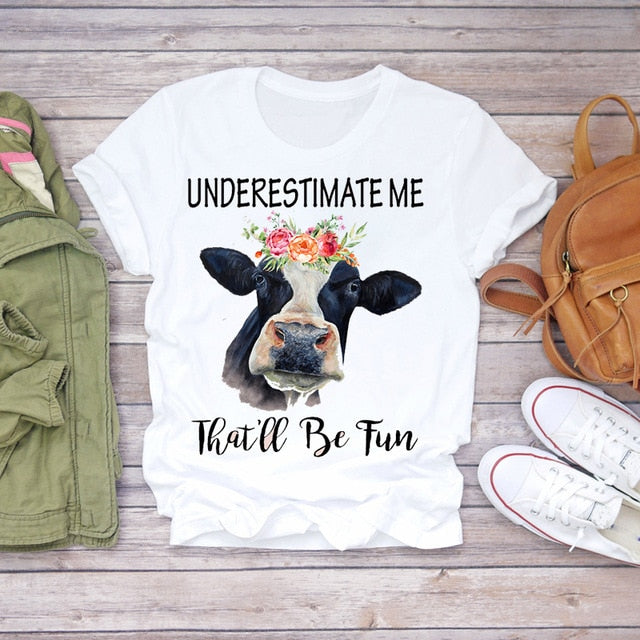 Women Summer Short Sleeve Floral T-shirts