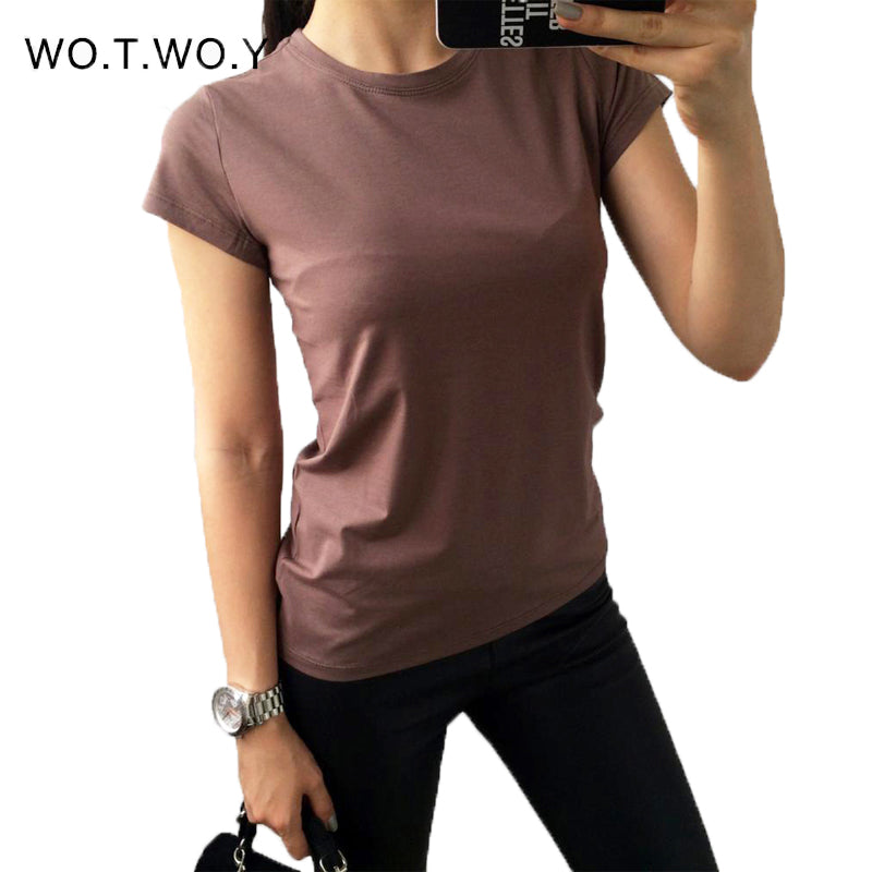 High Quality 18 Color S-3XL Plain T Shirt