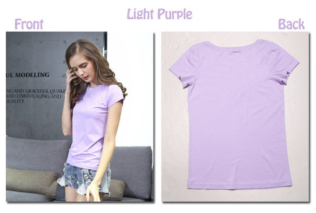 High Quality 18 Color S-3XL Plain T Shirt