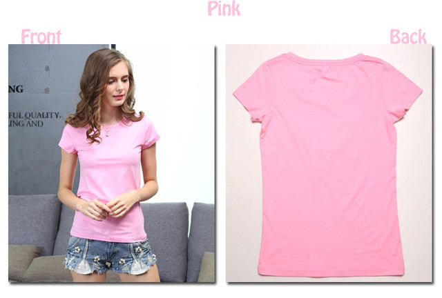 High Quality 18 Color S-3XL Plain T Shirt