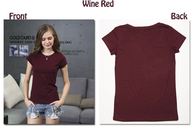 High Quality 18 Color S-3XL Plain T Shirt