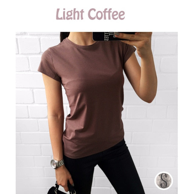 High Quality 18 Color S-3XL Plain T Shirt