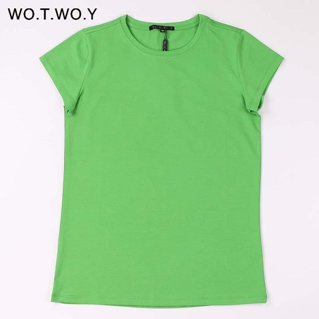 High Quality 18 Color S-3XL Plain T Shirt