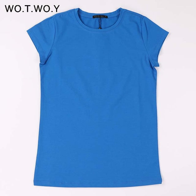 High Quality 18 Color S-3XL Plain T Shirt