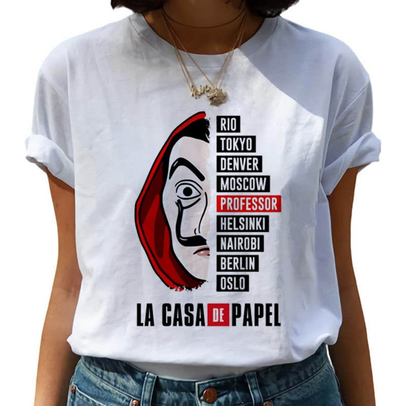 New Money Heist Harajuku T Shirts