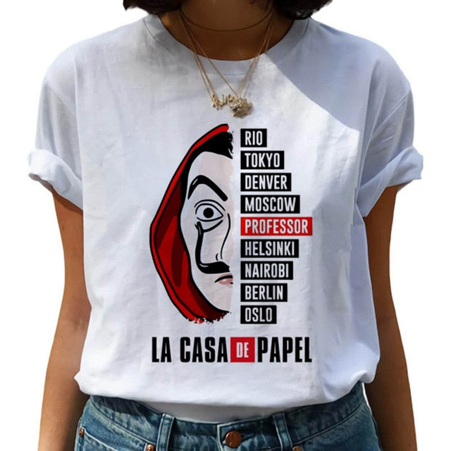 New Money Heist Harajuku T Shirts