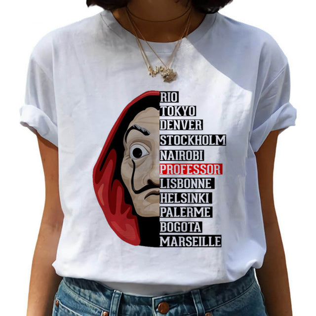 New Money Heist Harajuku T Shirts