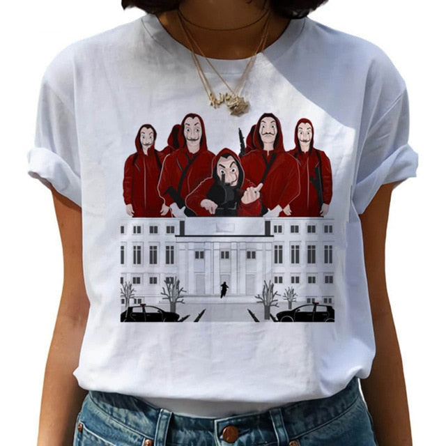 New Money Heist Harajuku T Shirts