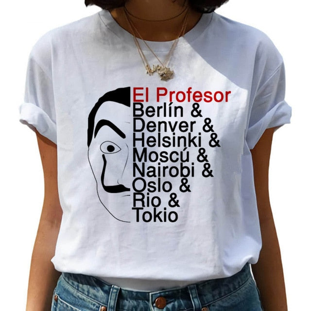 New Money Heist Harajuku T Shirts