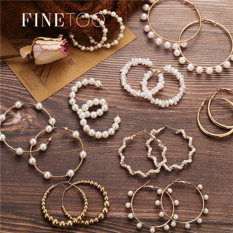 Hoops Statement Earrings for Women Party Jewelry