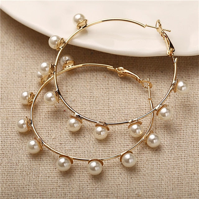 Hoops Statement Earrings for Women Party Jewelry