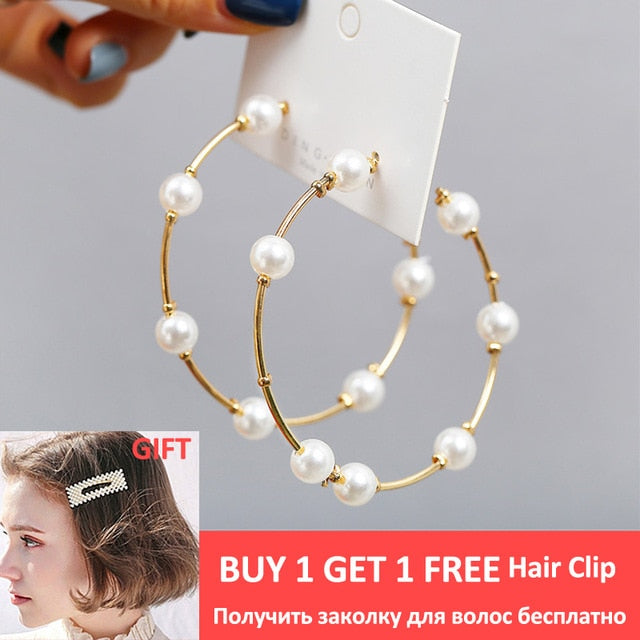 Hoops Statement Earrings for Women Party Jewelry