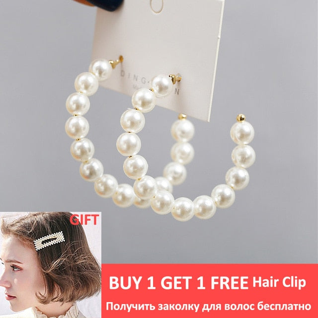 Hoops Statement Earrings for Women Party Jewelry