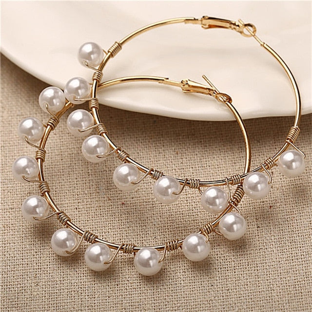 Hoops Statement Earrings for Women Party Jewelry