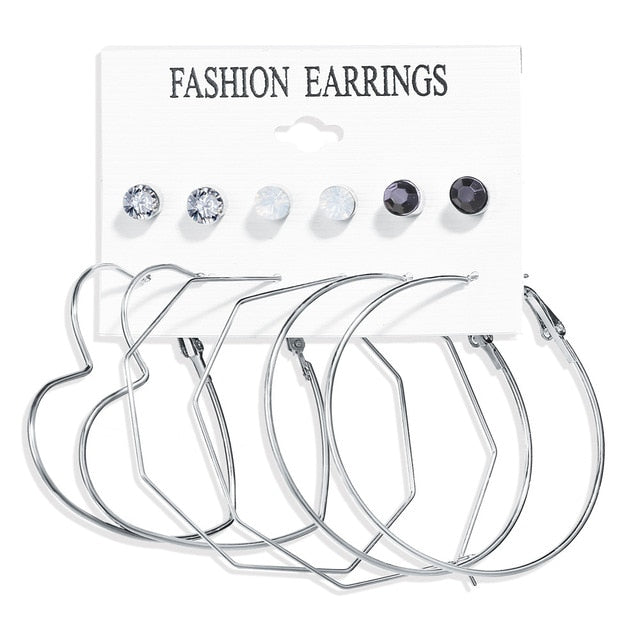 Hoops Statement Earrings for Women Party Jewelry