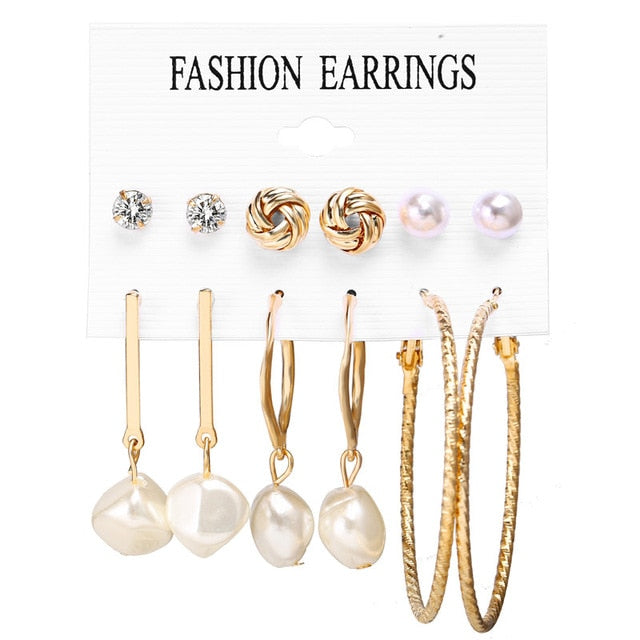 Hoops Statement Earrings for Women Party Jewelry