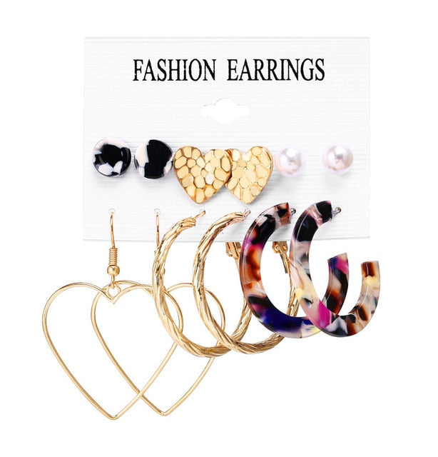 Hoops Statement Earrings for Women Party Jewelry