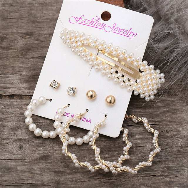 Hoops Statement Earrings for Women Party Jewelry