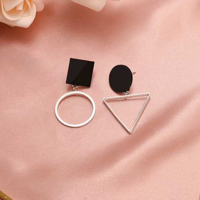 X&P New Fashion Round Dangle Drop Korean Earrings