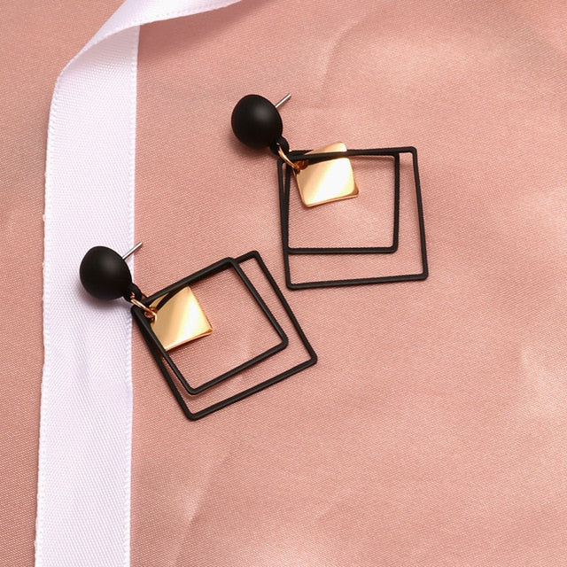 X&P New Fashion Round Dangle Drop Korean Earrings