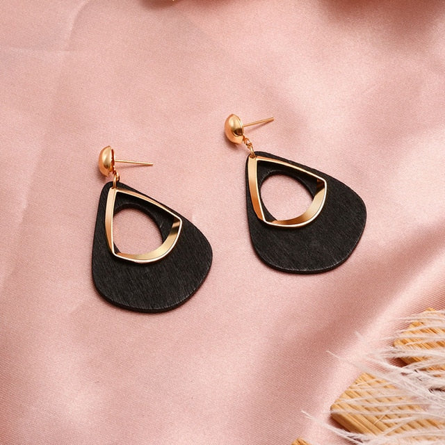 X&P New Fashion Round Dangle Drop Korean Earrings
