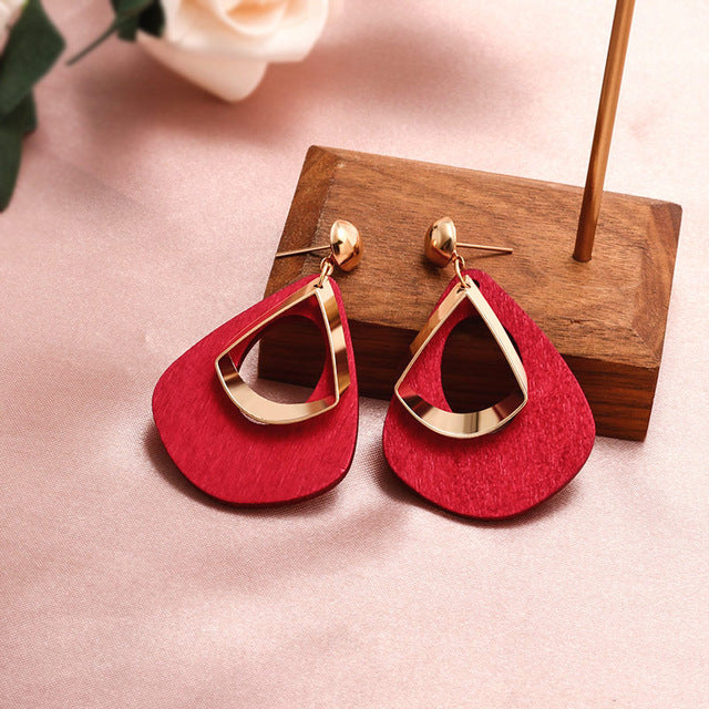 X&P New Fashion Round Dangle Drop Korean Earrings