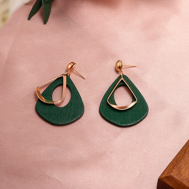 X&P New Fashion Round Dangle Drop Korean Earrings