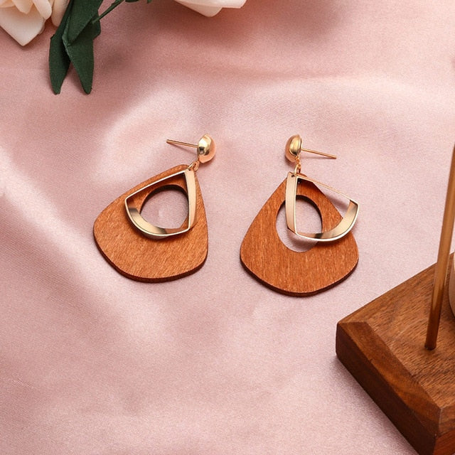 X&P New Fashion Round Dangle Drop Korean Earrings