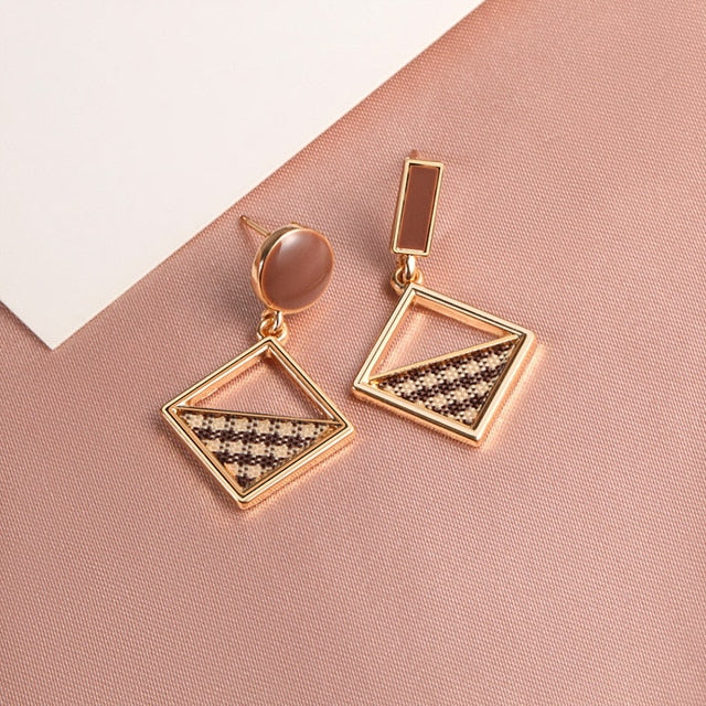 X&P New Fashion Round Dangle Drop Korean Earrings