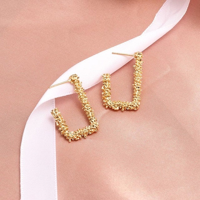 X&P New Fashion Round Dangle Drop Korean Earrings