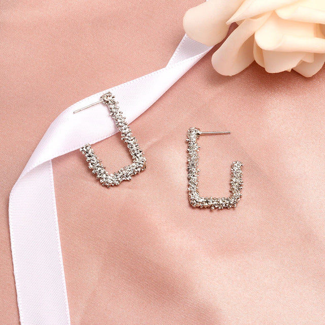 X&P New Fashion Round Dangle Drop Korean Earrings