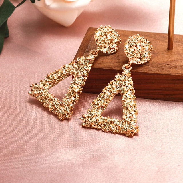 X&P New Fashion Round Dangle Drop Korean Earrings