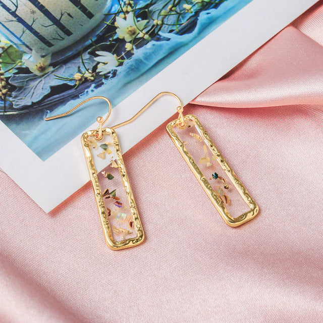 X&P New Fashion Round Dangle Drop Korean Earrings
