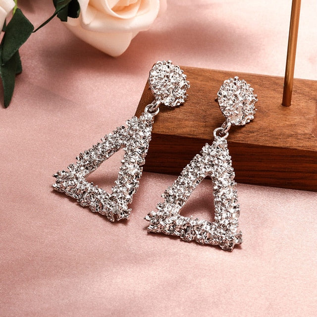 X&P New Fashion Round Dangle Drop Korean Earrings