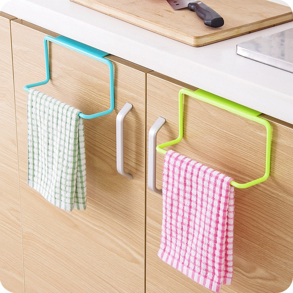 Kitchen Organizer Towel Rack Hanging Holder Bathroom Cabinet Cupboard Hanger Shelf For Kitchen Supplies Accessories #15