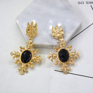 clearance 1 Mori temperament personality hopp rhinestone pearl sparkling Earrings  big women ear decoration