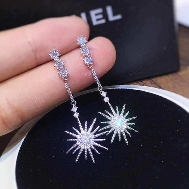 clearance 1 Mori temperament personality hopp rhinestone pearl sparkling Earrings  big women ear decoration