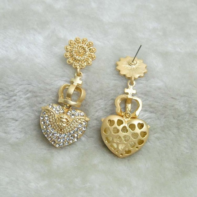clearance 1 Mori temperament personality hopp rhinestone pearl sparkling Earrings  big women ear decoration