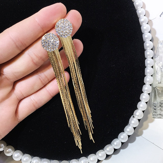 clearance 1 Mori temperament personality hopp rhinestone pearl sparkling Earrings  big women ear decoration